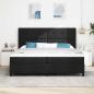 Preview: Boxspringbett mit Kissen Schwarz 200 x 200 cm Stoff