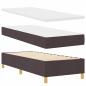Preview: Boxspringbett mit Kopfteil Dunkelbraun 80 x 200 cm Stoff