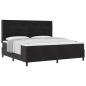 Preview: Boxspringbett mit Kopfteil Schwarz 200 x 200 cm Samt
