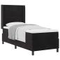 Preview: Boxspringbett mit Kopfteil Schwarz 80 x 200 cm Samt