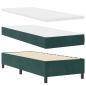 Preview: Boxspringbett mit Kopfteil Dunkelgrün 80 x 200 cm Samt