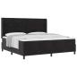 Preview: Boxspringbett mit Kopfteil Schwarz 200 x 200 cm Samt