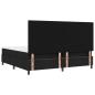 Preview: Boxspringbett mit LED-Lichtleisten Schwarz 200 x 200 cm Stoff