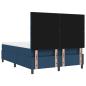 Preview: Boxspringbett mit LED-Lichtleisten Blau 160 x 200 cm Stoff