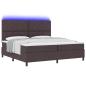 Preview: Boxspringbett mit Matratze Dunkelbraun 200 x 200 cm Stoff