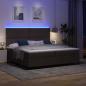 Preview: Boxspringbett mit Matratze Dunkelbraun 200 x 200 cm Stoff