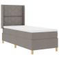 Preview: Boxspringbett mit LED-Lichtleisten Taupe 80 x 200 cm Stoff