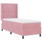 Preview: Boxspringbett mit Matratze mit LED Rosa 80 x 200 cm Samt
