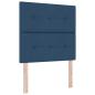 Preview: Boxspringbett mit Kopfteil Blau 90 x 200 cm Stoff