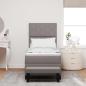 Preview: Boxspringbett mit Kopfteil Taupe 80 x 200 cm Stoff