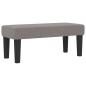 Preview: Boxspringbett mit Kopfteil Taupe 90 x 200 cm Stoff