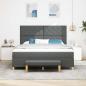 Preview: Boxspringbett mit Kissen Dunkelgrau 200 x 180 cm Stoff
