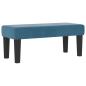 Preview: Boxspringbett mit Kopfteil Dunkelblau 200 x 90 cm Samt