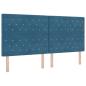 Preview: Boxspringbett mit Matratze Dunkelblau 200 x 200 cm Samt