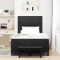 Preview: Boxspringbett mit Kopfteil Schwarz 190 x 120 cm Samt