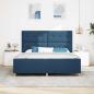 Preview: Bettgestell mit Kopfteil Blau 180 x 200 cm Stoff