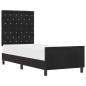 Preview: Boxspringbett mit Kopfteil Schwarz 80 x 200 cm Samt