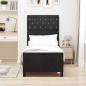 Preview: Boxspringbett mit Kopfteil Schwarz 80 x 200 cm Samt