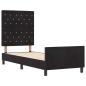 Preview: Boxspringbett mit Kopfteil Schwarz 80 x 200 cm Samt
