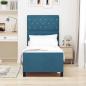 Preview: Boxspringbett mit Kopfteil Dunkelblau 80 x 200 cm Samt