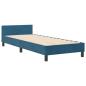 Preview: Boxspringbett mit Kopfteil Dunkelblau 80 x 200 cm Samt