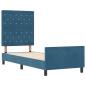 Preview: Boxspringbett mit Kopfteil Dunkelblau 80 x 200 cm Samt