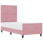 Preview: Boxspringbett mit Kopfteil Rosa 80 x 200 cm Samt