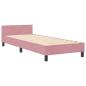 Preview: Boxspringbett mit Kopfteil Rosa 80 x 200 cm Samt