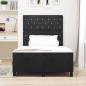 Preview: Boxspringbett mit Kopfteil Schwarz 120 x 200 cm Samt