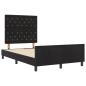 Preview: Boxspringbett mit Kopfteil Schwarz 120 x 200 cm Samt