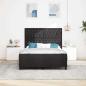 Preview: Boxspringbett mit Kopfteil Schwarz 140 x 200 cm Samt