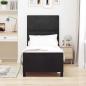 Preview: Boxspringbett mit Kopfteil Schwarz 80 x 200 cm Samt