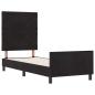 Preview: Boxspringbett mit Kopfteil Schwarz 80 x 200 cm Samt