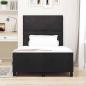Preview: Boxspringbett mit Kopfteil Schwarz 120 x 200 cm Samt