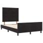 Preview: Boxspringbett mit Kopfteil Schwarz 120 x 200 cm Samt