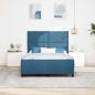 Preview: Boxspringbett mit Kopfteil Dunkelblau 160 x 200 cm Samt