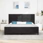 Preview: Boxspringbett mit Kopfteil Schwarz 200 x 200 cm Samt