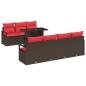 Preview: Gartensofa-set 8 stk. Braun Poly Rattan