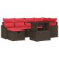 Preview: Gartensofa-set 7 stk. Poly-Rattan