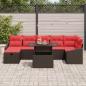 Preview: Gartensofa-set 8 stk. Poly-Rattan