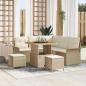 Preview: ARDEBO.de - Garten-Sofa-Set 8 stk. 7-Sitzanzahl Beige und Creme
