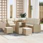 Preview: ARDEBO.de - Garten-Sofa-Set 8 stk. 7-Sitzanzahl Beige und Creme