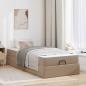 Preview: ARDEBO.de - Bettgestell mit Matratze Sonstiges 2 stk. Hellbraun PVC