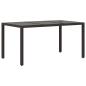 Preview: Outdoor-Essgruppe 7 stk. Schwarz Poly-Rattan