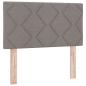 Preview: Boxspringbett mit Matratze mit Kopfteil Taupe 80 x 200 cm Stoff
