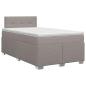 Preview: Boxspringbett mit Matratze Taupe 120 x 190 cm Stoff