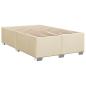 Preview: Boxspringbett mit Matratze Creme 120 x 190 cm Stoff