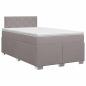 Preview: Boxspringbett mit Matratze Taupe 120 x 190 cm Stoff