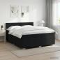 Preview: ARDEBO.de - Boxspringbett mit Matratze Schwarz 200 x 200 cm Stoff