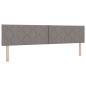 Preview: Boxspringbett mit Matratze Taupe 200 x 200 cm Stoff